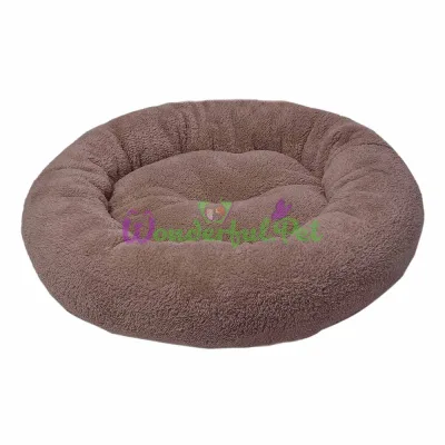 Лежак плюшевий MiLORD PLUSH SIMIT коричневый