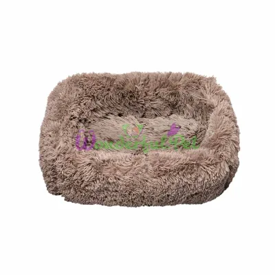 Лежак плюшевый MiLORD PONCHIK коричневый 50x38x19 см S