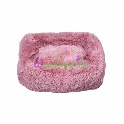 Лежак плюшевый MiLORD PONCHIK розовый 78x60x22 см L
