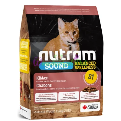 Сухой корм Nutram S1 Sound Balanced Wellness Kitten 5.4 кг