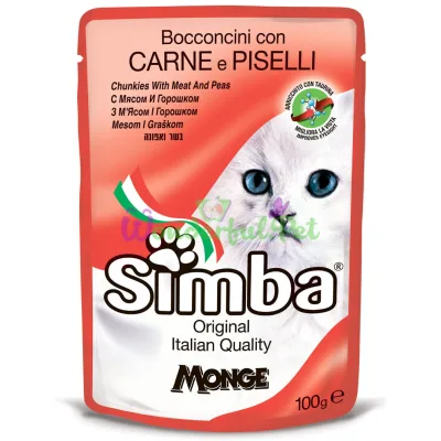 Вологий корм Monge Simba Cat Wet Meat 100 г