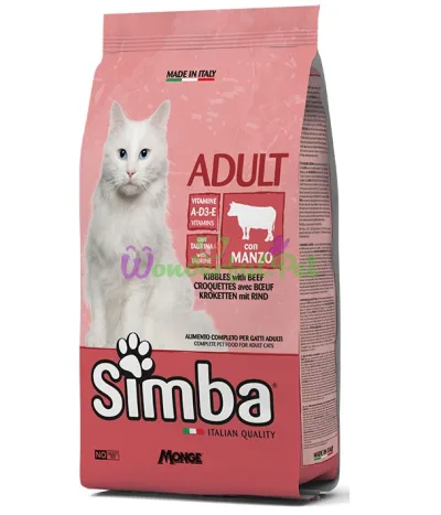 Monge Simba Cat Beef Dry Food 400 g
