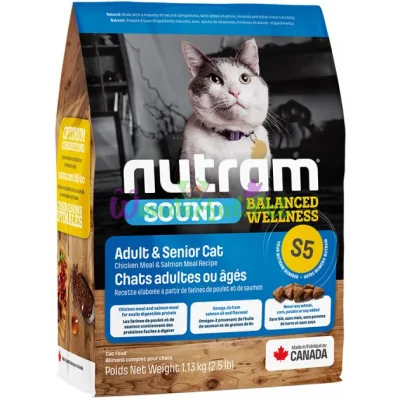 Сухой корм Nutram S5 Sound Balanced Wellness Cat 1.13 кг