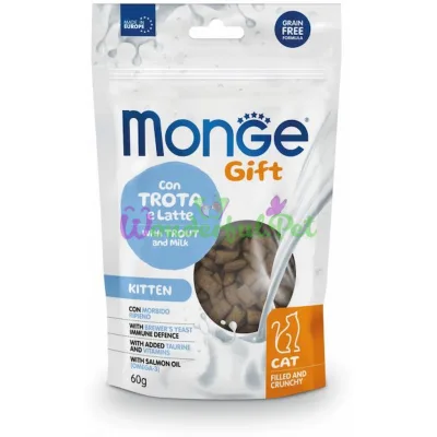 Monge Gift Cat Kitten Trota Latte Treats 60 g