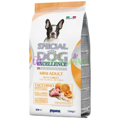 Π‘ΡΡ
ΠΎΠΉ ΠΊΠΎΡΠΌ Monge SDE Dog Mini Adult Turkey 1.5 ΠΊΠ³