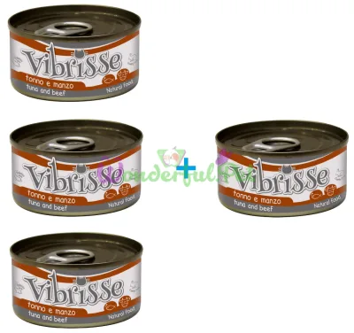 Влажный корм CROCI VIBRISSE тунец говядина 70 г набор 3+1