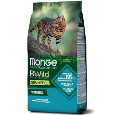 Π‘ΡΡ
ΠΎΠΉ ΠΊΠΎΡΠΌ MONGE CAT BWILD GRAIN FREE Sterilized Tuna 10 ΠΊΠ³