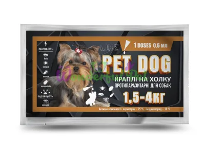 Краплі КРУГ Pet Dog 1,5–4 кг