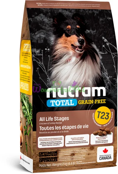 Сухой корм Nutram T23 Total Grain-Free Turkey Chicken Duck Dog 2 кг