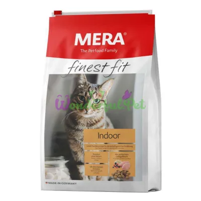 MERA finest fit Indoor корм для котів, які утримуються у приміщенні, із свіжим мясом птиці та лісовими ягодами, 1,5 кг
