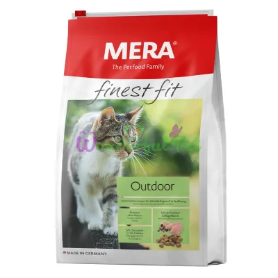 MERA finest fit Outdoor корм для котів із доступом на природу, із свіжим мясом птиці та лісовими ягодами, 10 кг (113)
