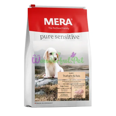 MERA ps Puppy Turkey Rice for Puppies and Nursing Dogs 12.5 kg