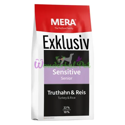 MERA EXCLUSIV sensitive Adult Truthahn-Reis корм для чувствит. собак с индейкой и рисом 15 кг (134)