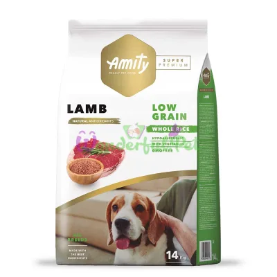 AMITY Super Premium Lamb, сухой корм для взрослых собак, с ягнёнком 14 кг (207)