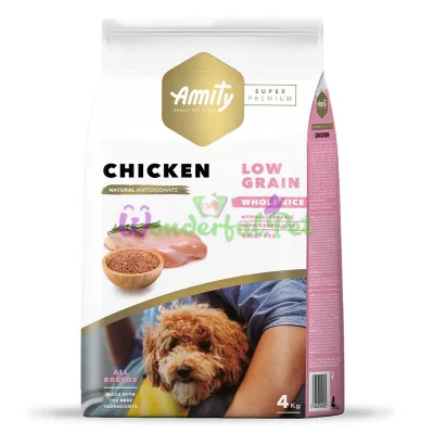 AMITY Super Premium Chicken, сухой корм для взрослых собак, с курицей 4 кг
