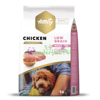 AMITY Super Premium Chicken, сухой корм для взрослых собак, с курицей 14 кг (205)