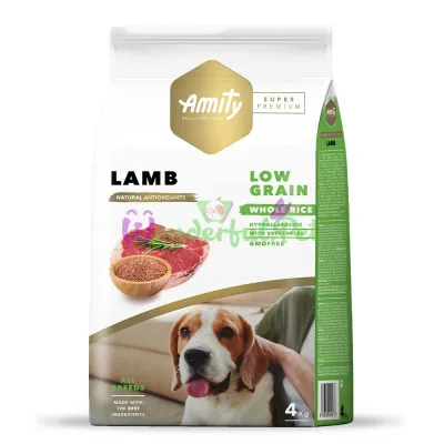 AMITY Super Premium Lamb, сухой корм для взрослых собак, с ягнёнком 4 кг