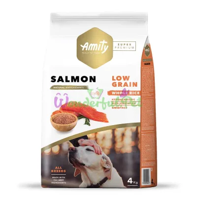 AMITY Super Premium Salmon, сухой корм для взрослых собак, с лососем 4 кг