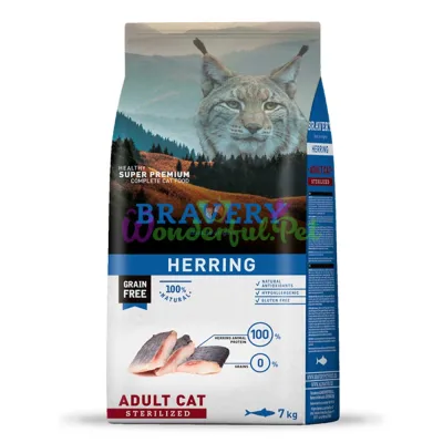 BRAVERY Herring Adult Cat Sterilized,ΡΡΡ
ΠΈΠΉ ΠΊΠΎΡΠΌ Π΄Π»Ρ Π΄ΠΎΡ. ΠΊΠΎΡΠ΅ΠΊ ΡΡΠ΅ΡΠΈΠ»ΠΈΠ·ΠΎΠ²Π°Π½ΠΈΡ
, Ρ ΠΎΡΠ΅Π»Π΅Π΄ΡΠ΅ΠΌ 2kg