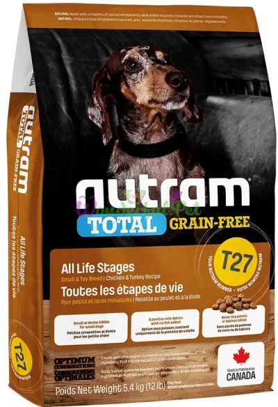 Сухой корм Nutram T27 Total Grain-Free Turkey Chicken Small Breed Dog 5.4 кг