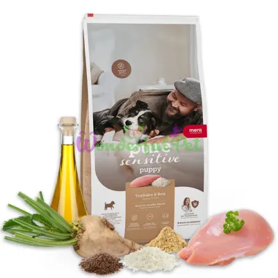MERA pure sensitive Puppy Starter Turkey Rice Dry Food 1 kg