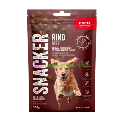 Mera Snacker Rind Soft Dog Snacks with Beef, 200 g