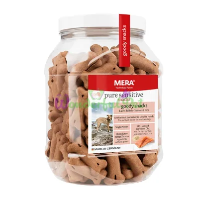 Mera Pure Sensitive снеки для чутливих собак з лососем та рисом, 600 г