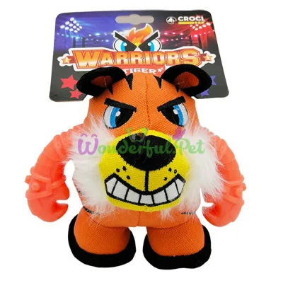 Игрушка для соб. CROCI PELOUCHE Казковии воини (тигр) ,пищалка 18x12x12см 3шт уп. (цена за 1шт)