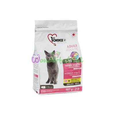 Сухой корм 1st Choice Adult Indoor Vitality Chicken 10 кг