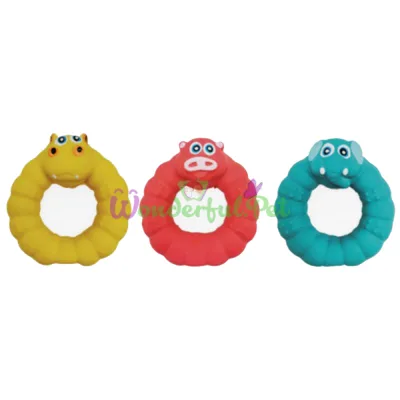 Игрушка для соб. CROCI Animals ,звирятка кильце латекс, пищалка, в асортим.9 см