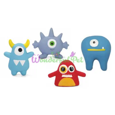 Іграшка для соб. CROCI Monster ,монстри латекс, пищалка, в асортім.12-15см