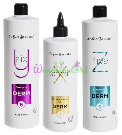 Проф-набір Iv San Bernard DERM SET (шампунь, масло, кондиціонер, мисочка, дозатор)