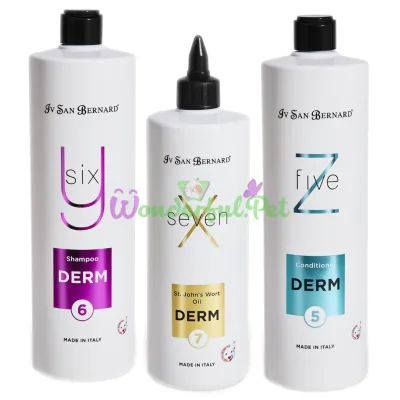 Проф-набор Iv San Bernard DERM SET (шампунь, масло, кондиционер, мисочка, дозатор)