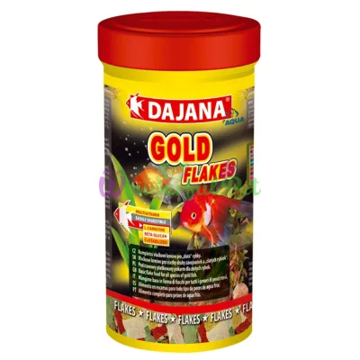 GOLD FLAKES (100мл 20гр) корм у пластивцях для золотих рыбок и декарат. карасив (12шт уп)
