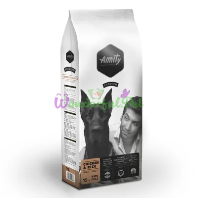 Корм для собак AMITY Gigantes Chicken Rice,для великих порід ,з куркою і рисом, 15KG (223)