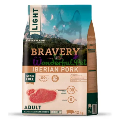 BRAVERY Iberian Pork Large Medium Adult,сухий корм для дор.собак cередних и крупных пород,с иберийською свининою 12kg (313)