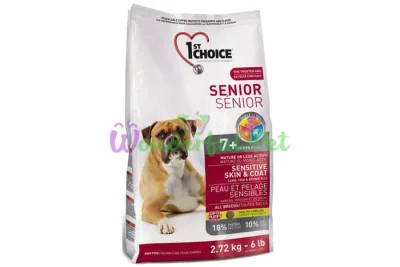 Сухой корм 1st Choice Senior Sensitive Skin Coat Lamb Fish 12 кг