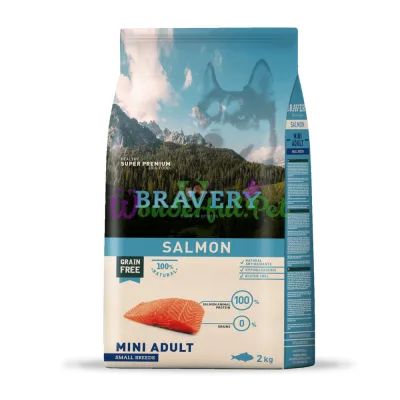 Сухой корм BRAVERY Dog Adult S-M Salmon 2 кг