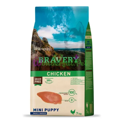 BRAVERY Chicken Mini Puppy,ΡΡΡ
ΠΈΠΉ ΠΊΠΎΡΠΌ Π΄Π»Ρ ΡΠ΅Π½ΠΊΠΎΠ² ΠΌΠ΅Π»ΠΊΠΈΡ
ΠΏΠΎΡΠΎΠ΄,Ρ ΠΊΡΡΠΈΡΠ΅ΠΉ 7kg (309)