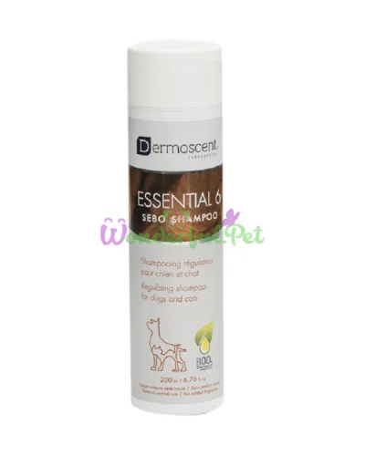 DERMOSCENT Essential-6 Sebo Shampoo Dog Cat 200 ml