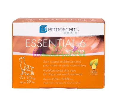 Краплі DERMOSCENT Essential-6 Dog 0-10 кг 4х0.6 мл