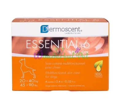 DERMOSCENT Essential-6 Spot-On Dog 20-40 kg 4x2.4 ml