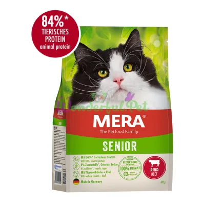 MERA Cats Senior Beef (Rind) корм для котів похилого віку з яловичиною, 400гр
