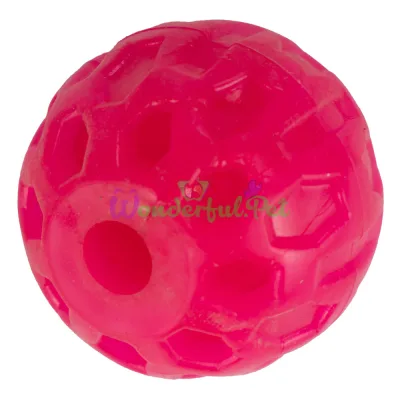 AGILITY Dog Ball with Hole, 6 cm Pink