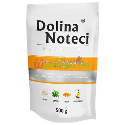 Dolina Noteci Dog Premium Duck Pumpkin pouch, 500 g