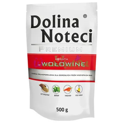 Пауч Dolina Noteci Dog Premium Beef 500 г