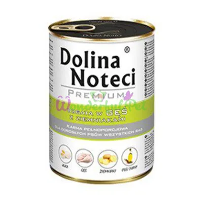 Dolina Noteci Dog Premium Goose Potato Can 400 g