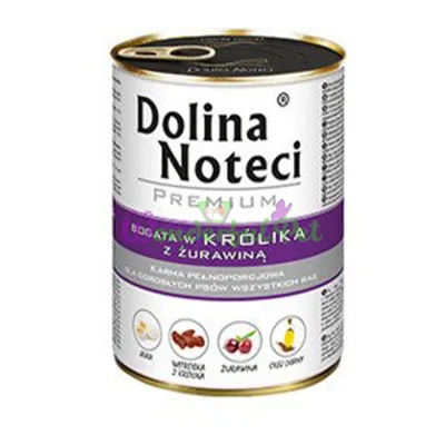 Консерва Dolina Noteci Dog Premium Rabbit Cranberry 400 г
