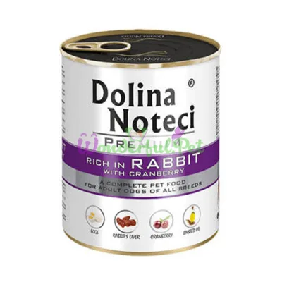 Dolina Noteci Dog Premium Rabbit Cranberry Canned Food 800 g