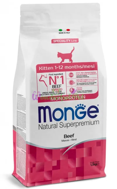 Сухий корм MONGE CAT Kitten Beef 1.5 кг